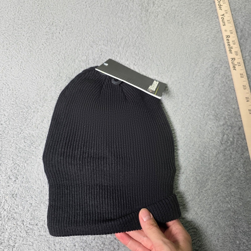 Blauer Unisex OS Watch Cap Dark Navy Blue Lined Wool Blend Knit Beanie 125 - Picture 5 of 7